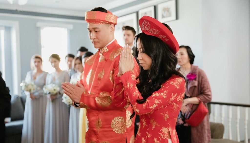 robe vietnam mariage